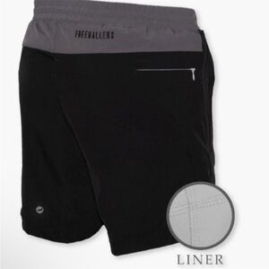 Freeballers Athletic Shorts Running Gym Workout‎ Lightweight Pockets Black XL